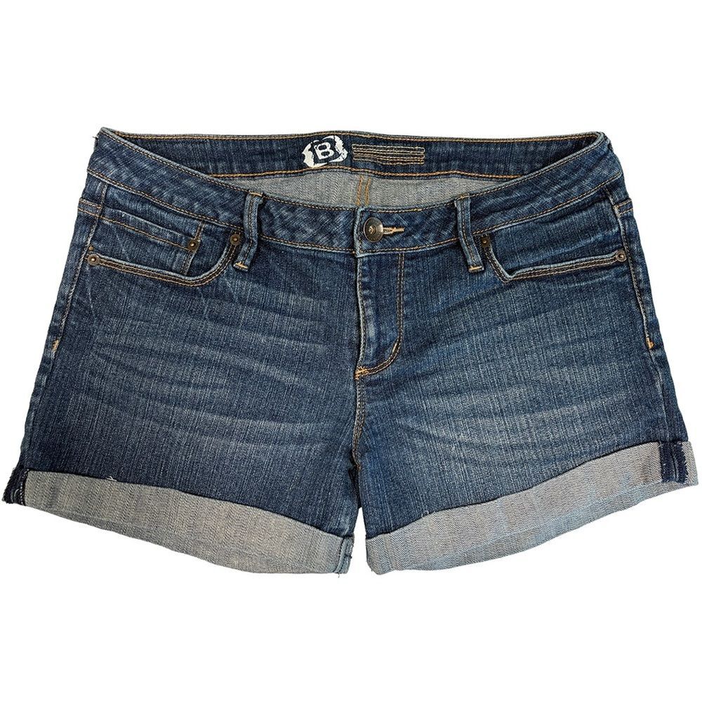 Bullhead Denim Cuffed Shorts | Y2K Low Rise Festival Denim